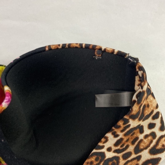 Victoria’s Secret Cheetah Floral 32D Swim Top - Picture 6 of 8